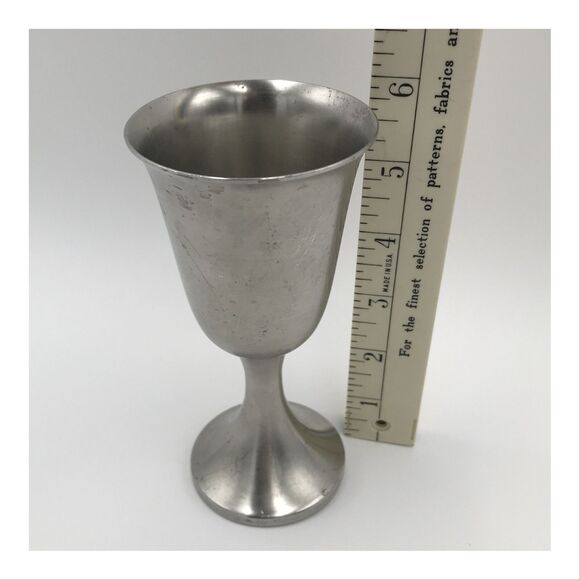 Vintage Web Pewter Wine Goblet Chalice 1151 5.5" Prop Reenactment Display USA - Picture 4 of 9